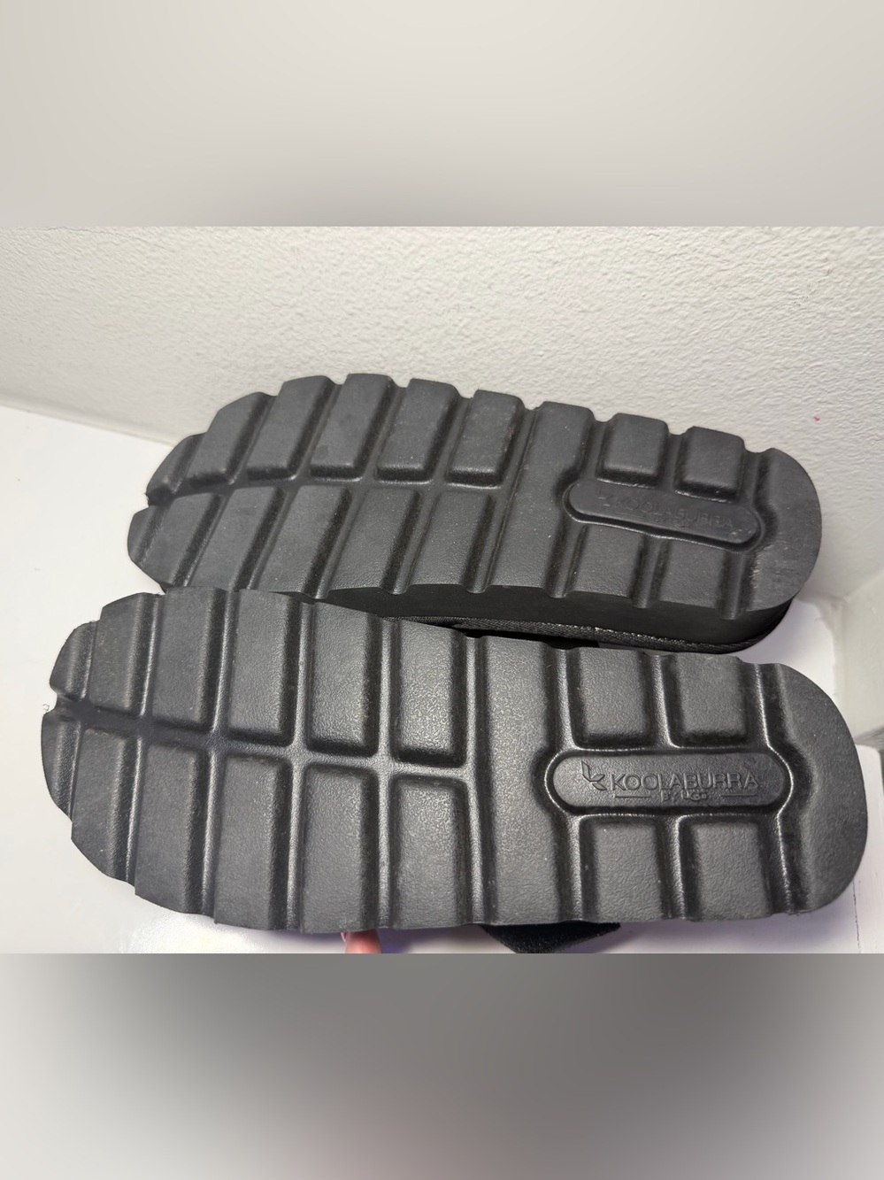 UGG Koolaburra W Tizz Sandal - Black Platform Slide (W/ BLK) Sz 6 - Picture 8 of 14